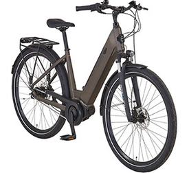 E-Bike in braun und schwarz