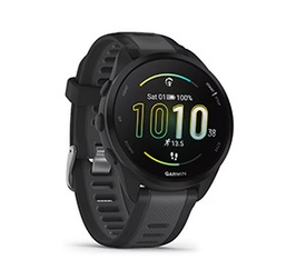 schwarze Smartwatch mit gelbem Uhrzeitdisplay