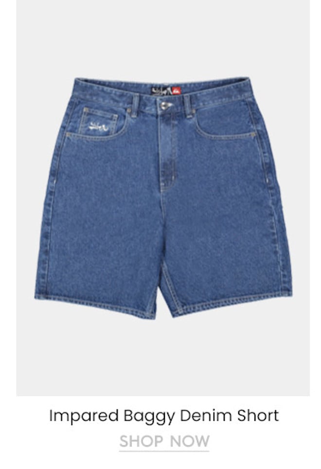 MENS IMPAIRED BAGGY DENIM SHORT