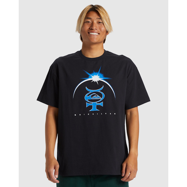 Mens Quik Eclipse Short Sleeve T-Shirt - BLACK / S