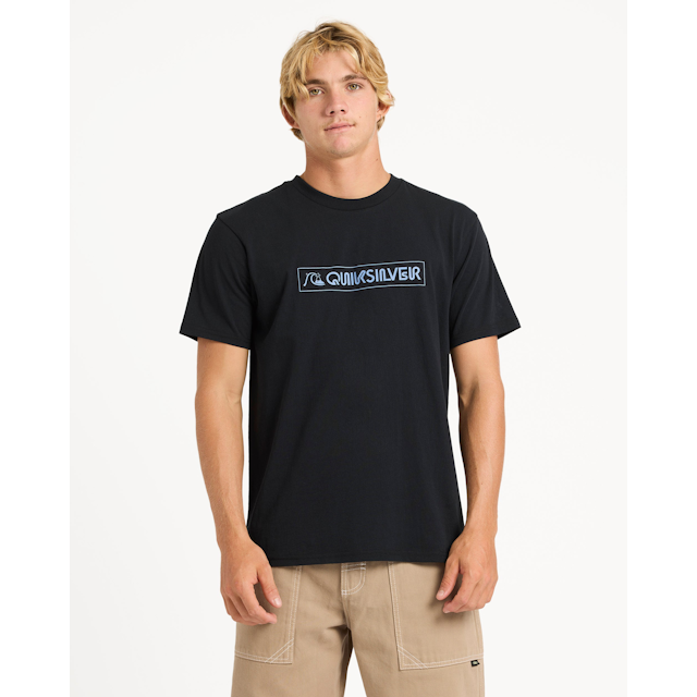 Mens Qs Box T-Shirt - BLACK / S