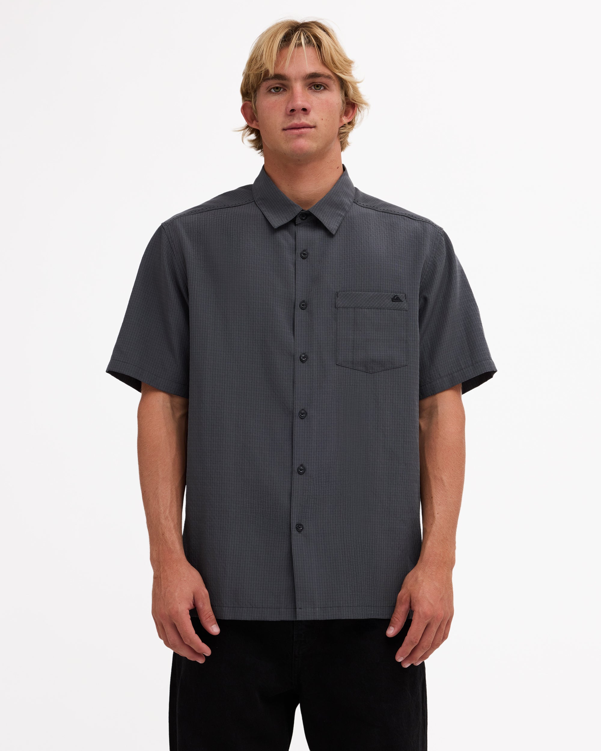 Mens Centinela Short Sleeve Shirt - IRON GATE / L