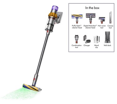 Dyson V15 Detect Cordless Vacuum with 2 Cleaner Heads & 3 Tools