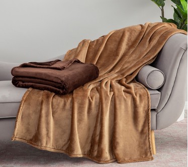 Berkshire Set of 2 Ultra Supreme Velvetsoft 60x70 Throws