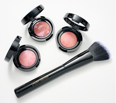 Laura Geller Blush N Brighten Travel Trio with Brush