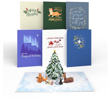 Lovepop Cards Set of 7 Holiday Pop-up Card Variety Pack