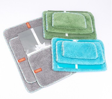 CAMPANELLI 9-Piece Puppyfur Towel Set in (3) Gift Bags