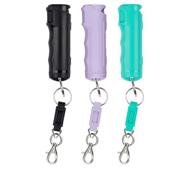 Sabre Set of 3 Pepper Gels w/Quick Release Keychain