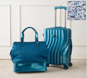 Triforce 21" Hardside Carry-On Luggage with Weekender Bag