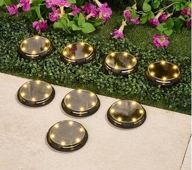 Energizer 8-pc 20-Lumen Solar Disc Lights with Color-on-Demand