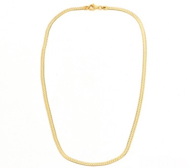 UltraFine 950 Silver Reversible 18" D/C Herringbone Chain Necklace