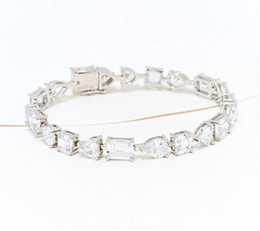 Kathy Hilton x Anna Zuckerman Lisboa Tennis Bracelet  Sterl