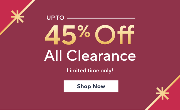Clearance up to 45% off