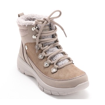 Martha Stewart x Skechers Easy Going Lace-Up Suede Hiker Boots