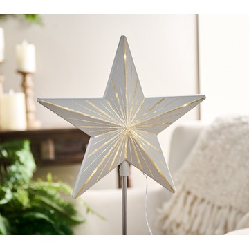 Starry Night 11" Clip-On Tree Topper by Valerie by Valerie