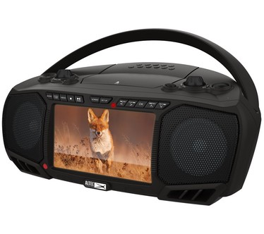 Altec Lansing 7" TV Streaming and Bluetooth Boombox with DVD, CD & Radio