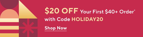 Unlock $20 off Your First Purchase