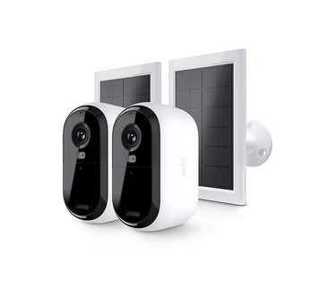 Arlo Essential Outdoor Cameras 2pk w/2 Solar Panel Chargers
