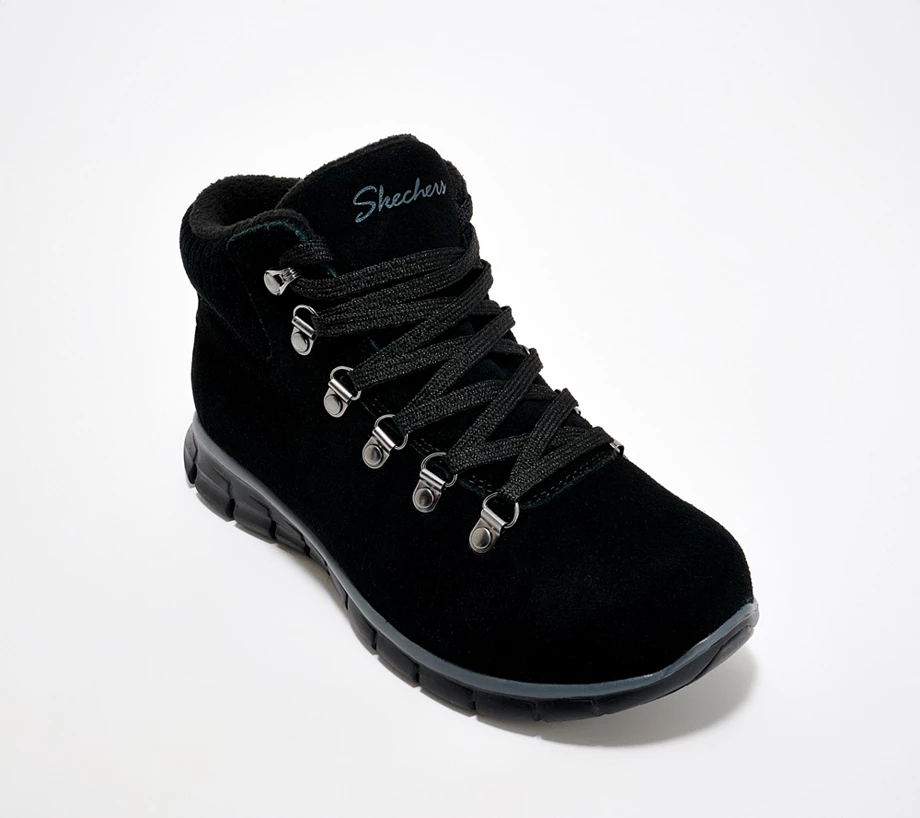 Skechers Synergy Water-Repellent Suede Lace-Up Hiker Boots