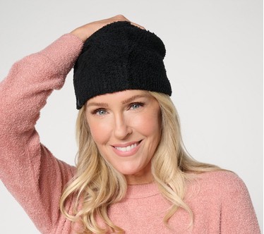 Barefoot Dreams CozyChic Diamond Cable Beanie