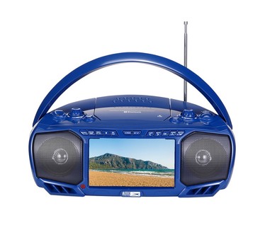 Altec Lansing 7" TV Streaming and Bluetooth Boombox with DVD, CD & Radio