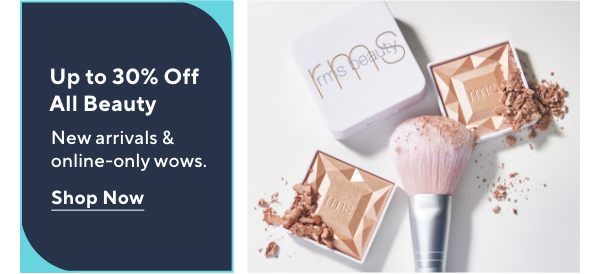 up to 30% off all beauty