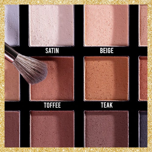 Palette ombretti con specchietto e pennello