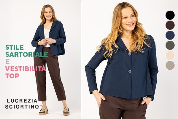 Lucrezia Sciortino - Blazer stile sartoriale e vestibilità top