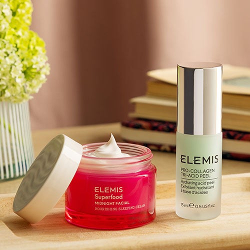 Peeling Pro-Collagen e crema notte Superfood 