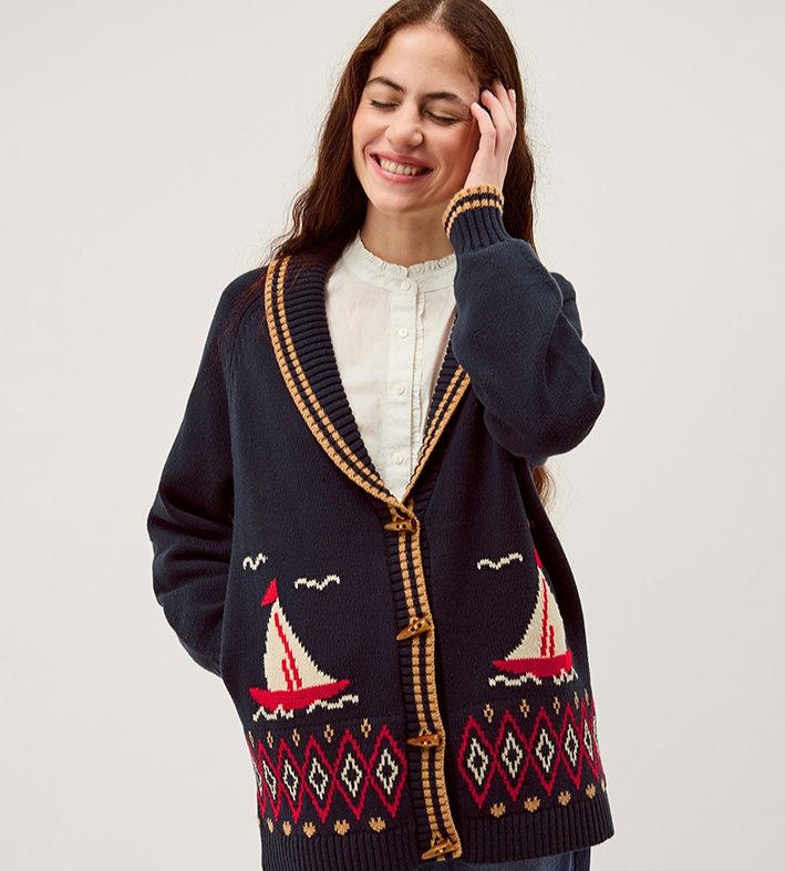 Monsoon Sapna Sailor Cardi  