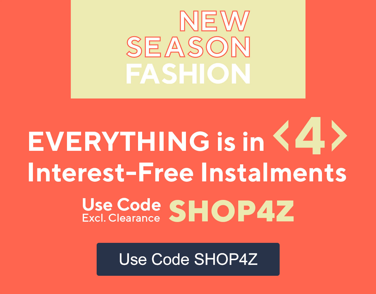 Up To 50% Off + Pay in 5 Use Code SALE5Z