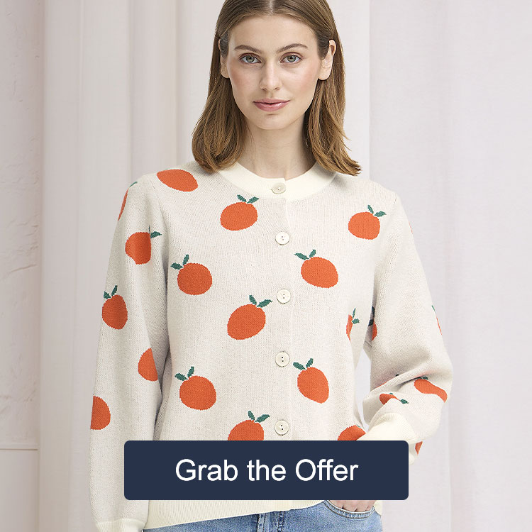 Ichi Brielle Pattern Cardigan