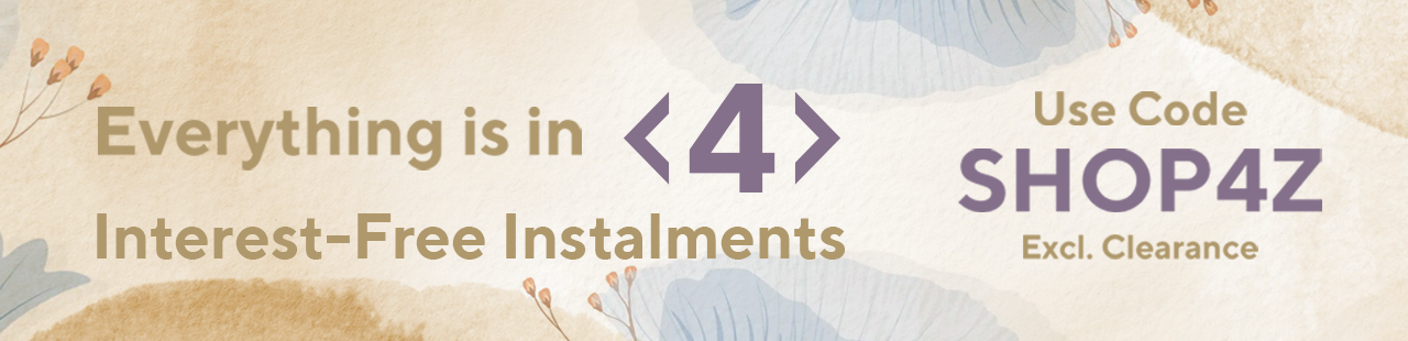 Pay in 5 Interest-Free Instalments Use Code ALL5EZ