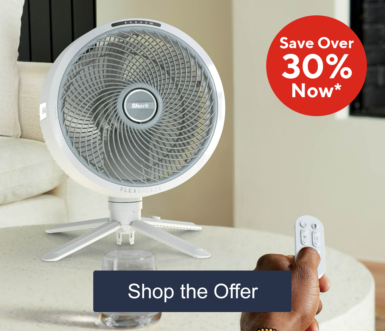 Shark Flex Breeze Fan FA220UK & Car Charger