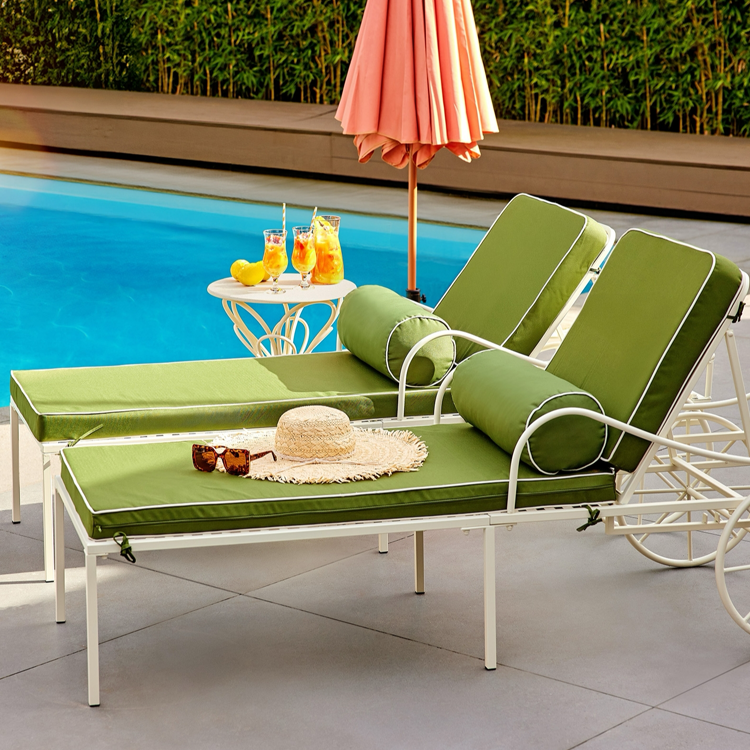 Garden Stories Studio 70 Reclining Lounger with Cushions  
