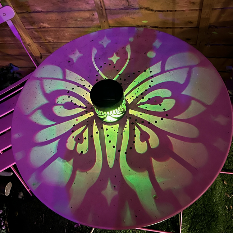 Garden Stories Set of 3 Colour Change Projection Wall Lights  