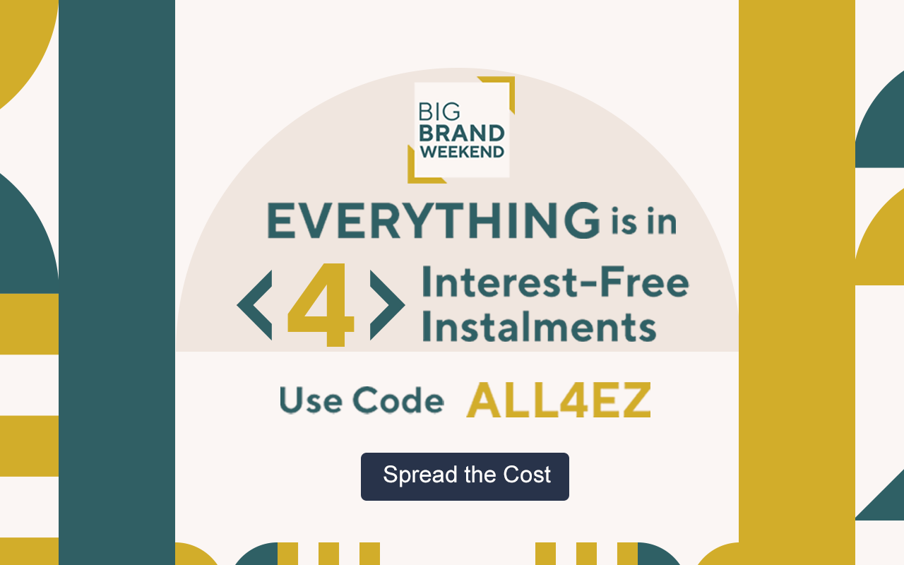 4 Interest-Free Instalments with code ALL4EZ