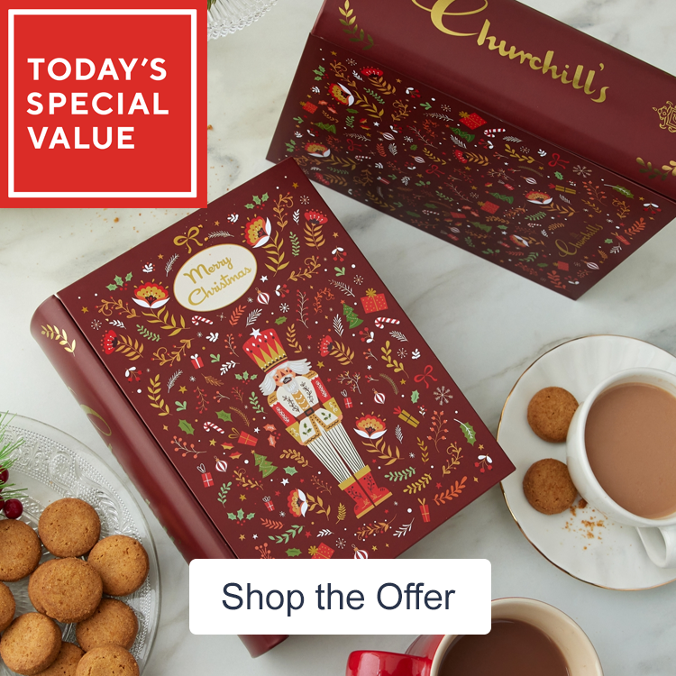 Churchill's Set of 2 Nutcracker Storybook Biscuit Tins  