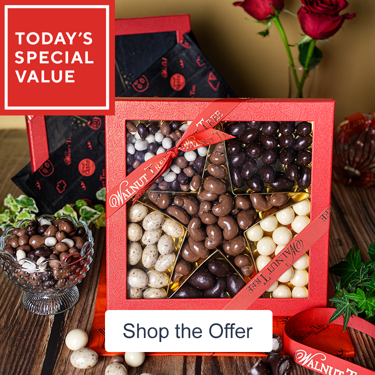 The Walnut Tree Chocolate Covered Luxury Fruit & Nut Gift Box  