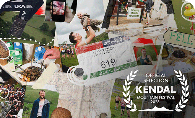 A collage of photos taken from films to be shown at the Kendal mountain festival 2025