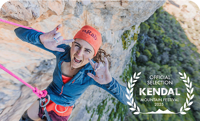 Bronwyn Hodgins sending on La Rubia - official selection Kendal mountain festival 2025