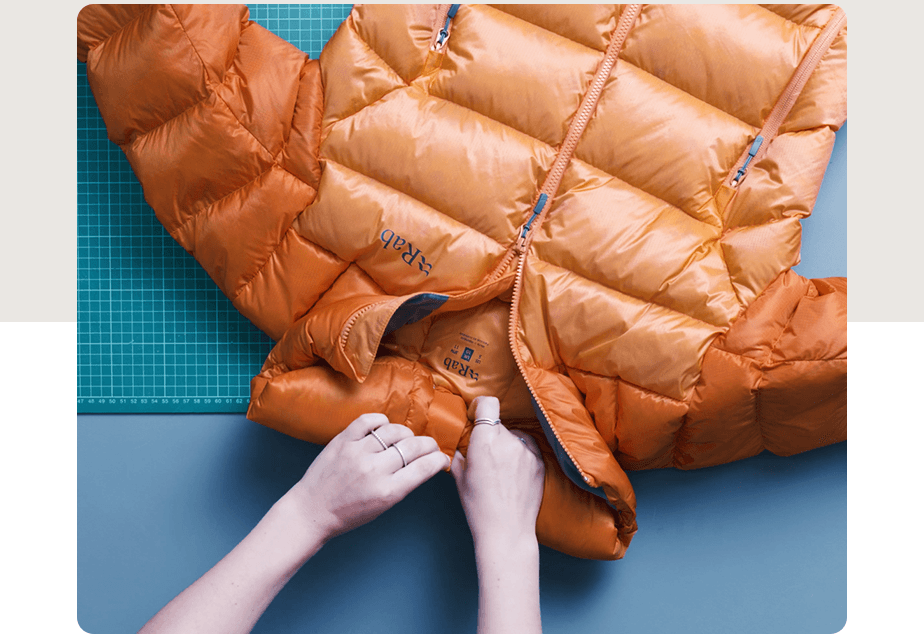 Down jacket on display - Continuous innovation