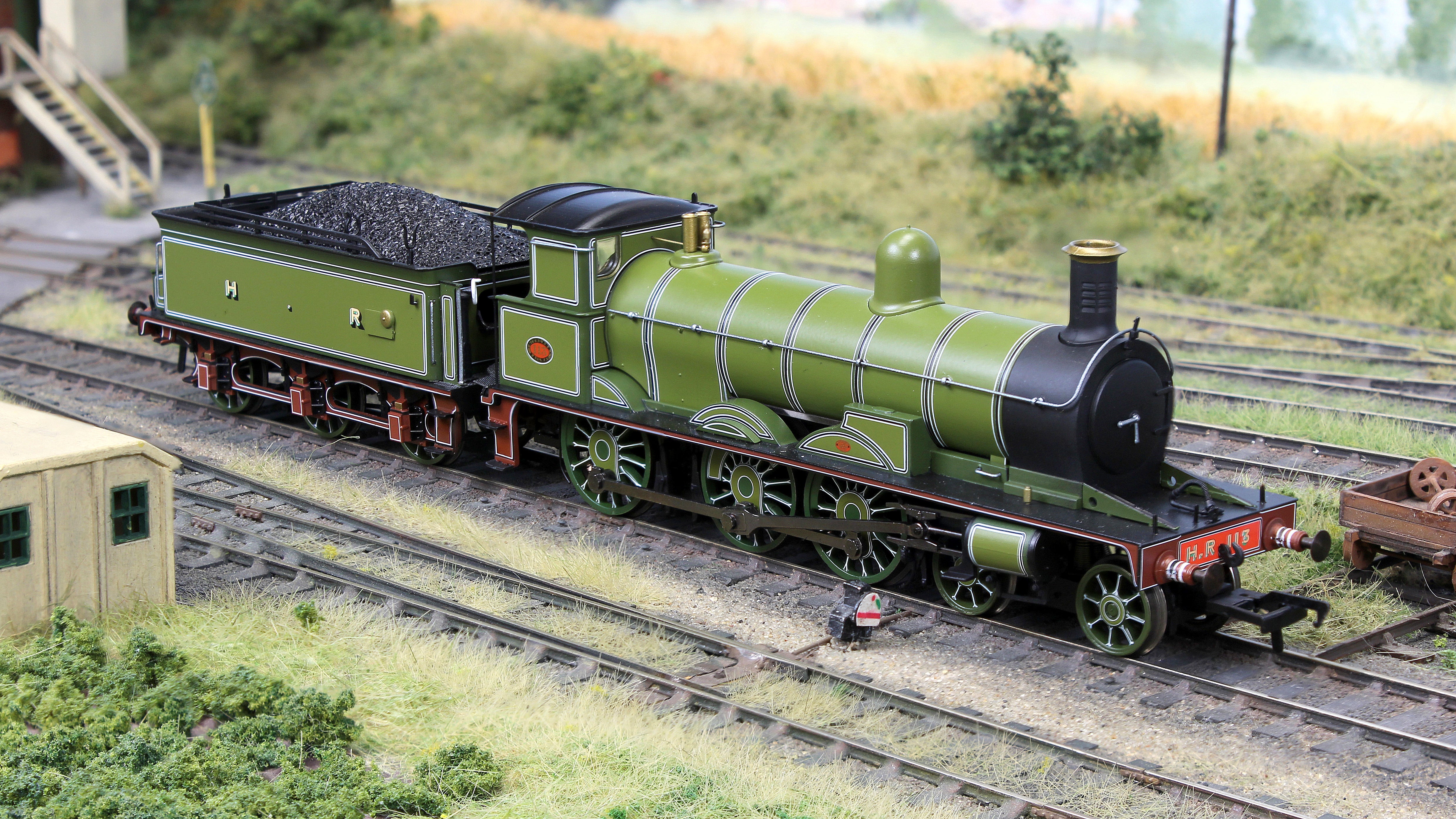 Image of Highland Railways Jones Goods 4-6-0 Steam Locomotive No.113, HR Drummond green