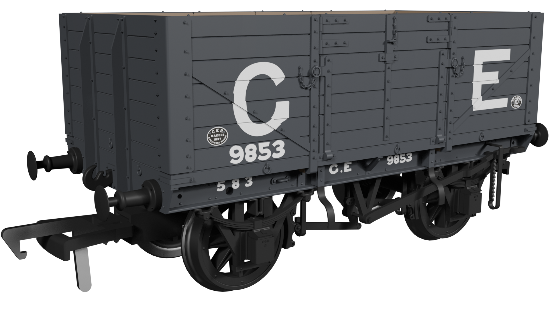 Image of GER Dia.48 7-Plank Open Wagon GER No.9853