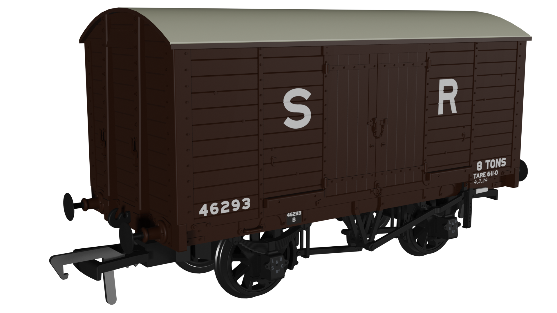 Image of LB&SCR Dia.8-Ton Goods Van SR (pre-36) No.46293