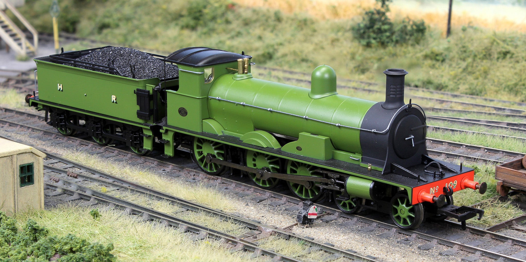 Image of Highland Railways Jones Goods 4-6-0 Steam Locomotive No.109, HR Drummond Green II