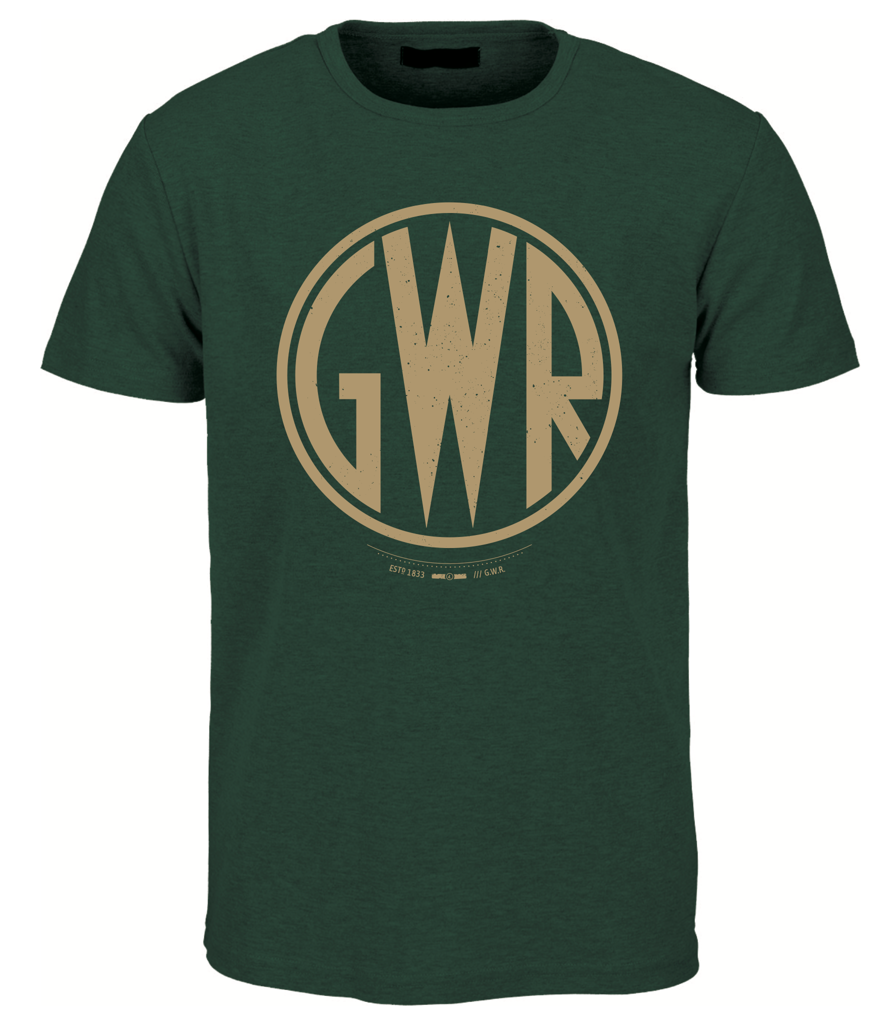 Image of Great Western Railway Heritage GWR Logo Railway T Shirt (Green)