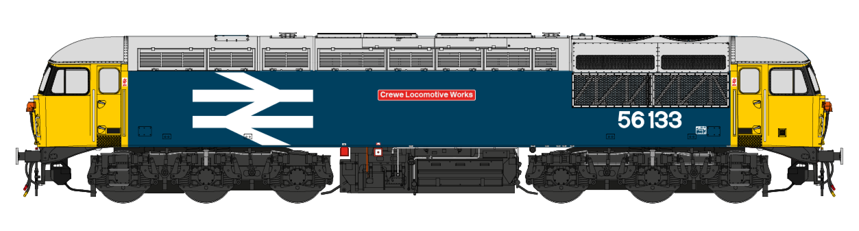 Image of Class 56 BR Blue 'Crewe Locomotive Works' No.56133 (Large Logo) Diesel Locomotive