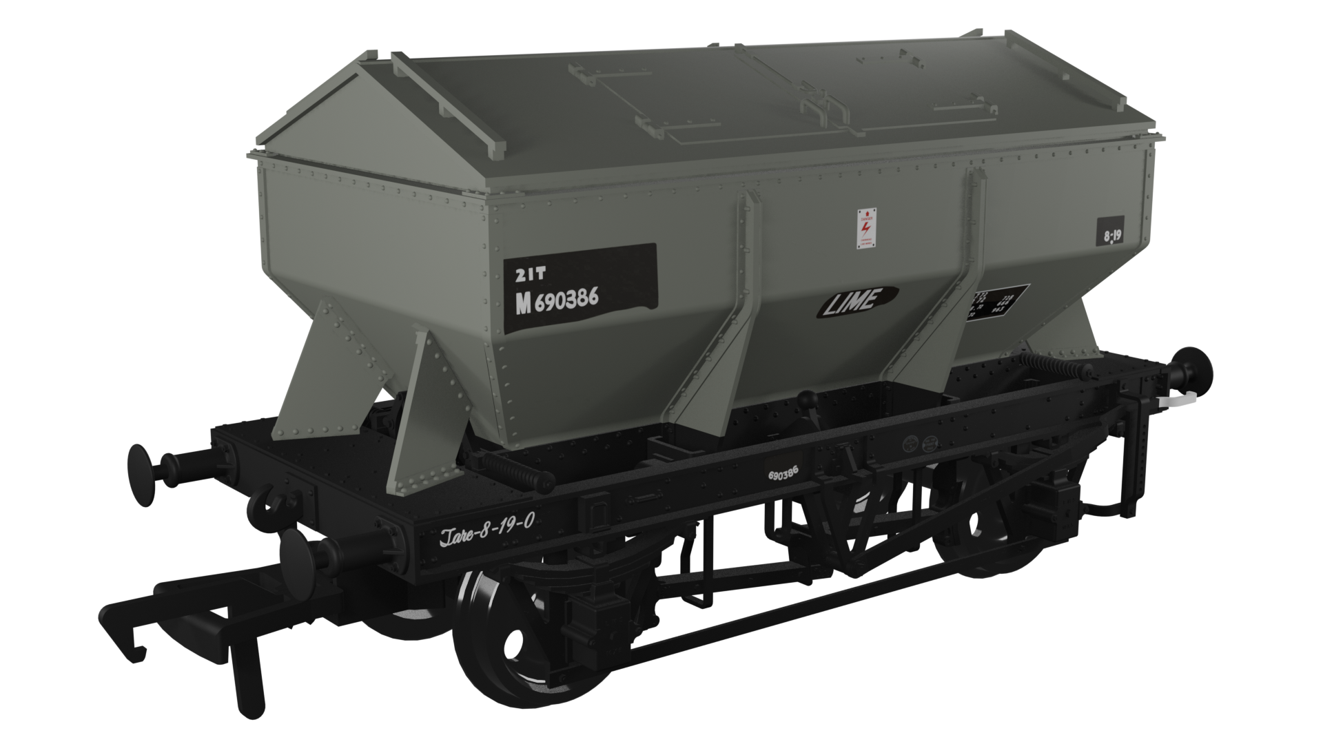 Image of LMS Iron Ore Hopper - BR (Lime) No.M690386