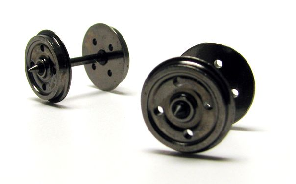 Image of Hornby 14.1mm Disc Wheels - 4 hole (Pack 10)